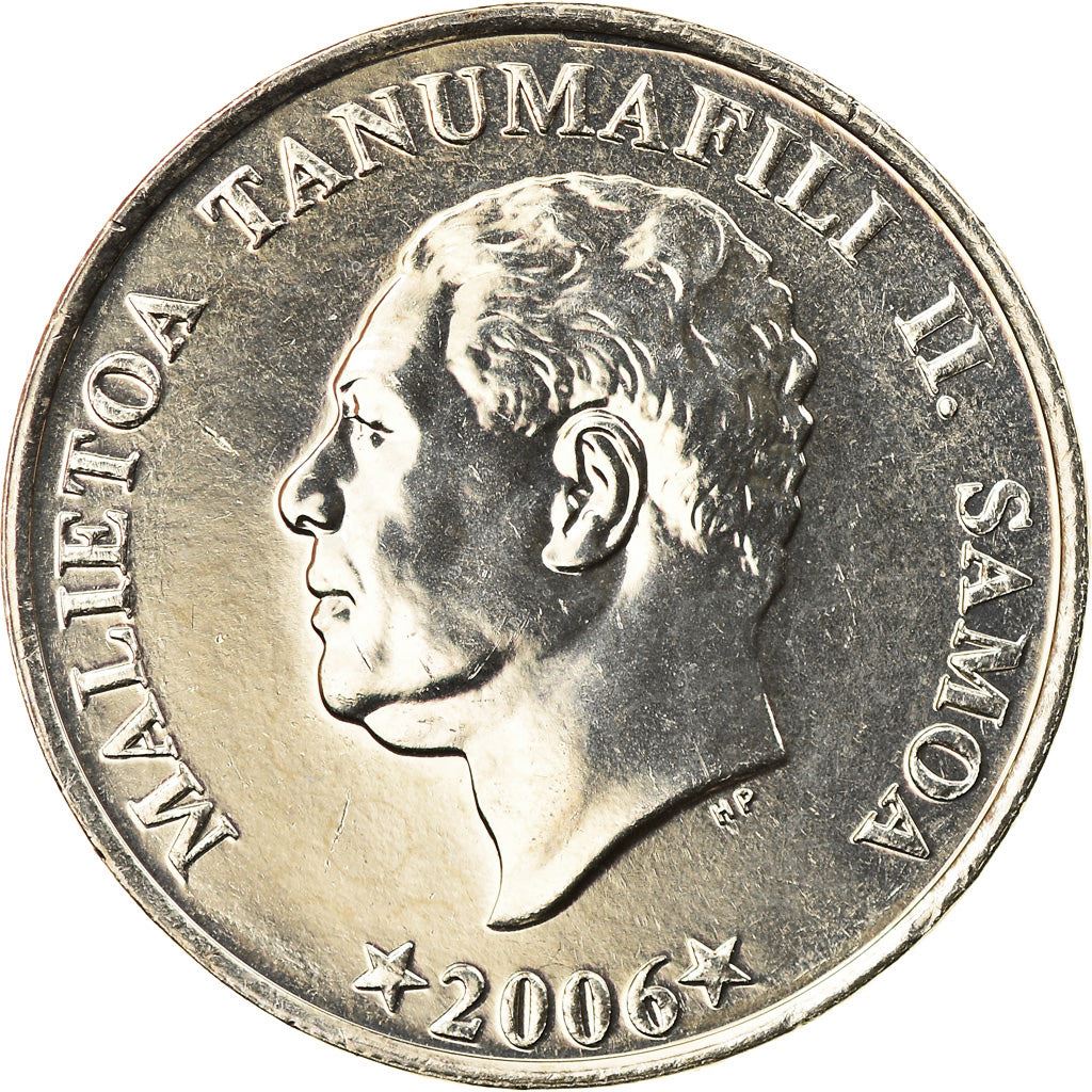 Samoa | Moneda de 10 Sene | Malietoa Tanumafili II | Planta de Taro | Km:132 | 2002 - 2010