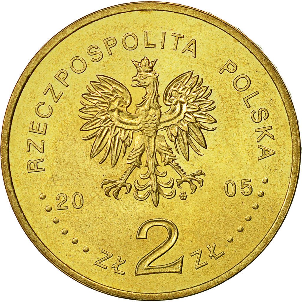 Poland | 2 Zlotys Coin | Pope John Paul II | Y:525 | 2005