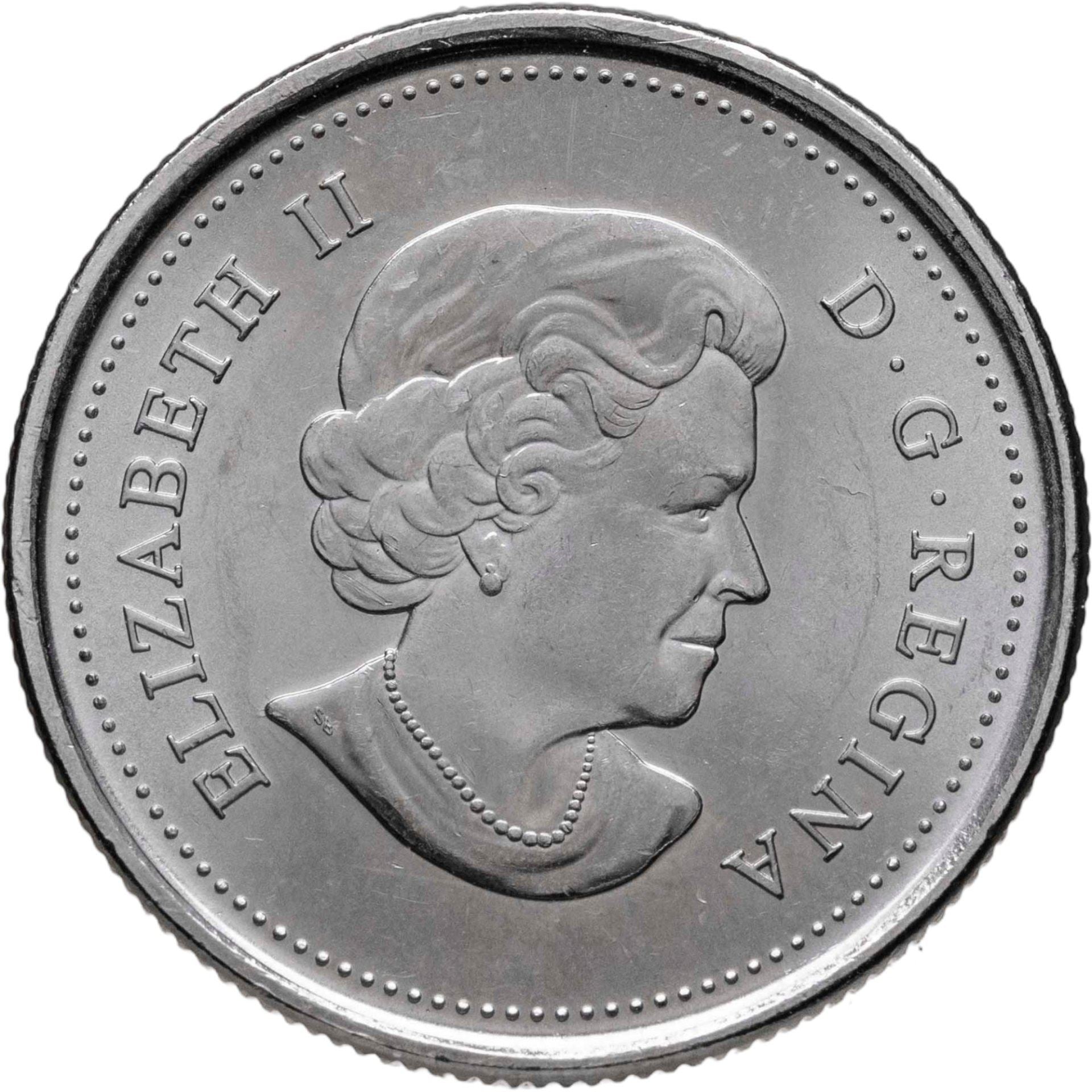 Canada | 25 Cents Coin | Wood Bison | Nickel plated steel | KM:1168a | 2011