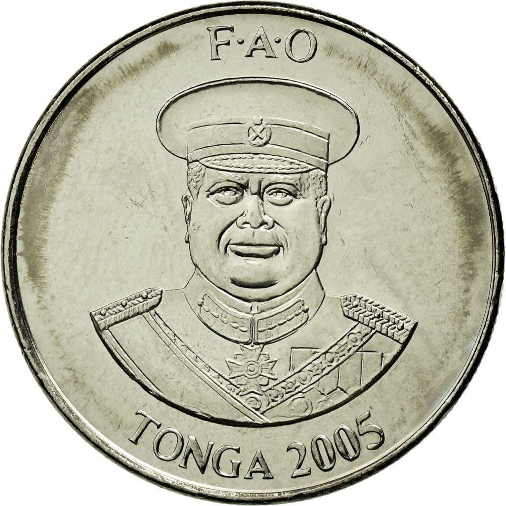 Tonga | 10 Seniti Coin | King Tupou IV | Banana | FAO | Km:69A | 2002 - 2012