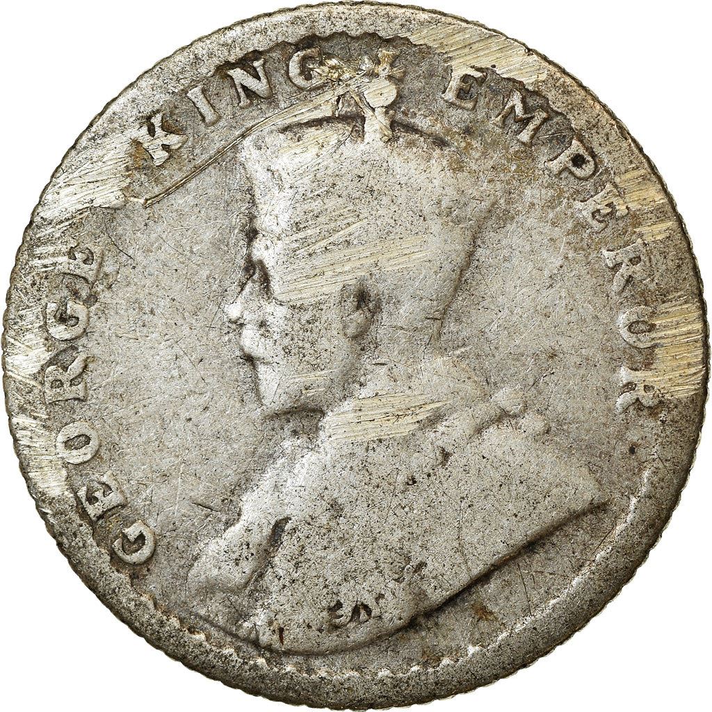 India - British | 1/4 Rupee Coin | King George V | Km:518 | 1912 - 1936