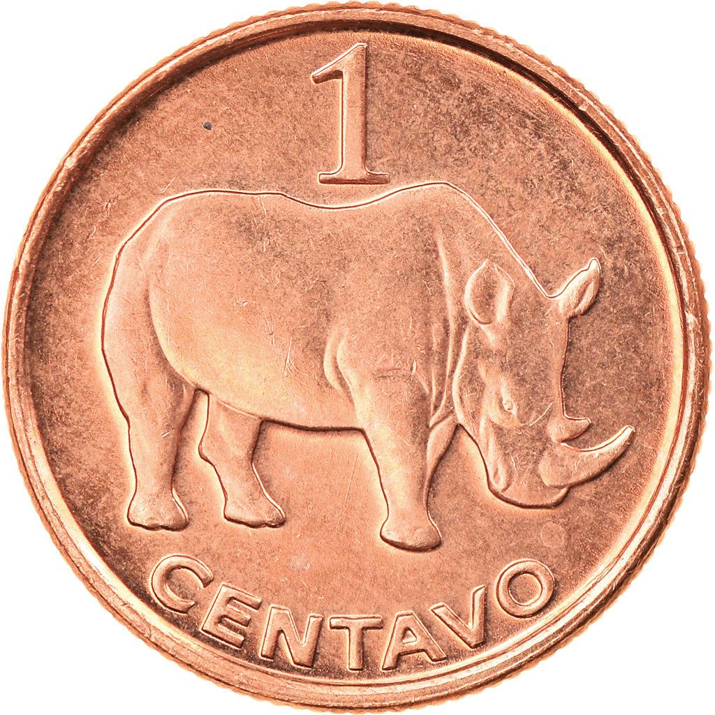 Mozambique 1 Centavo Coin | Rhinoceros | KM132 | 2006