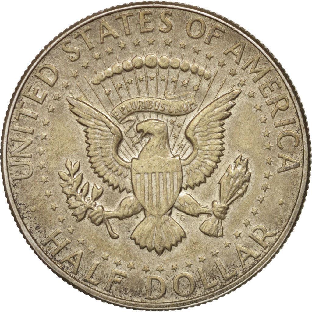 United States | ½ Dollar Coin | 40% Silver | John Fitzgerald Kennedy | Billon (.400 silver) | KM:202a | 1965-1970