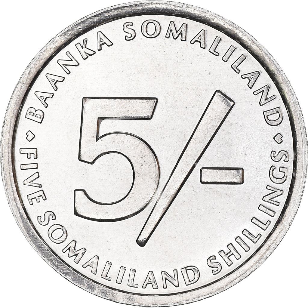 Somaliland | 5 Shillings Coin | Richard F. Burton | Km:4 | 2002