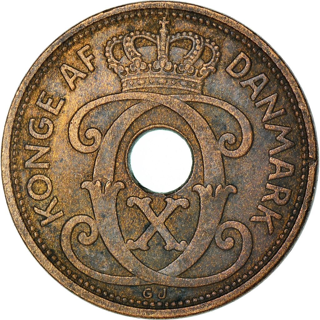 Denmark | 2 Ore Coin | Monogram | Km:827 | 1926 - 1940