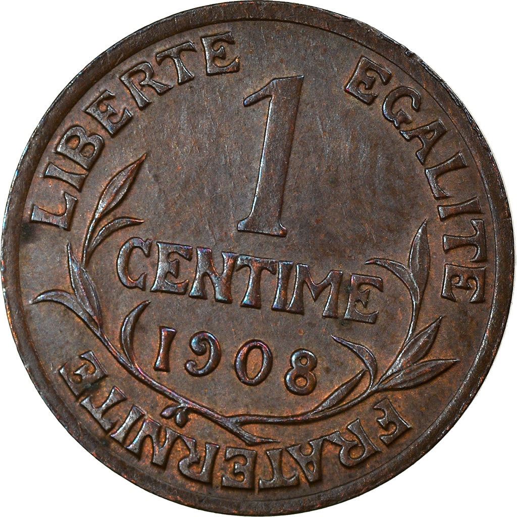 French 1 Centime Coin | Third Republic | KM840 | France | 1898 - 1920