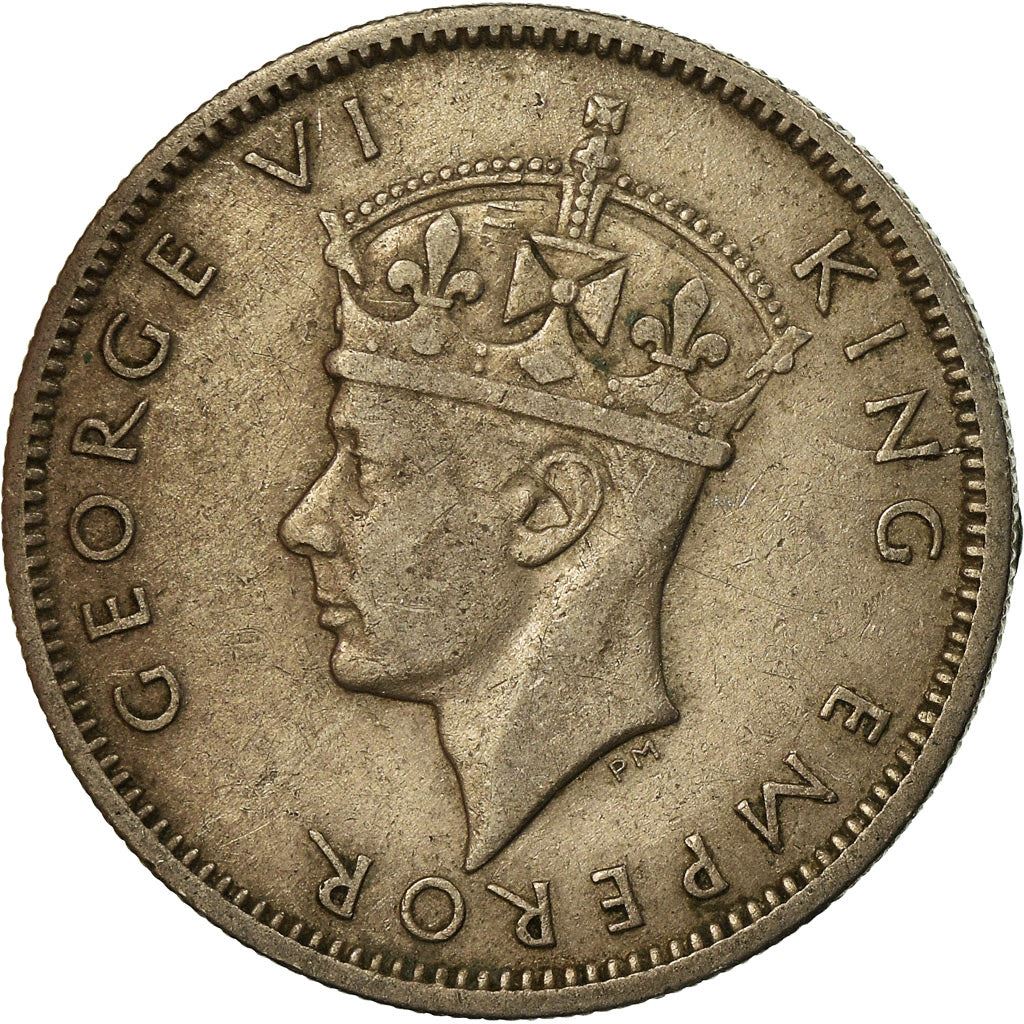 Southern Rhodesia | 1 Shilling Coin | George VI | Zimbabwe Bird | Km:18B | 1947