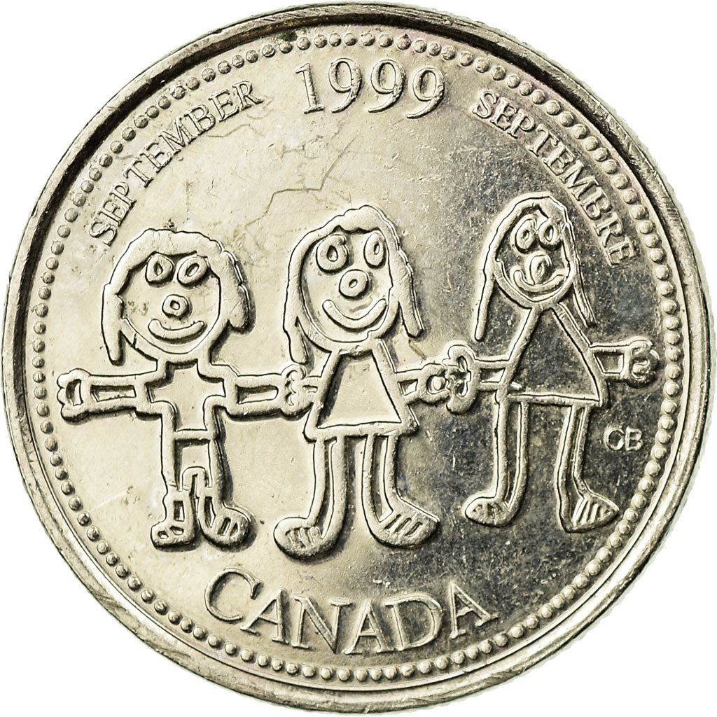 Canada | 25 Cents Coin | Canada Through a Child’s Eye | Nickel | KM:350 | 1999