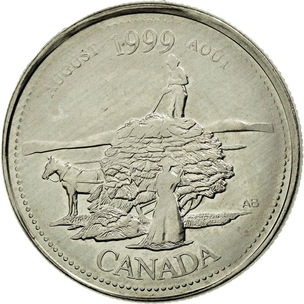 Canada | 25 Cents Coin | the Pioneer Spirit | Km:349 | 1999