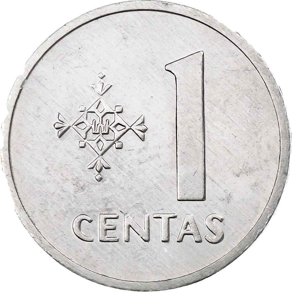 Lithuania | 1 Centas Coin | Aluminum | Horse or equine | KM:85 | 1991