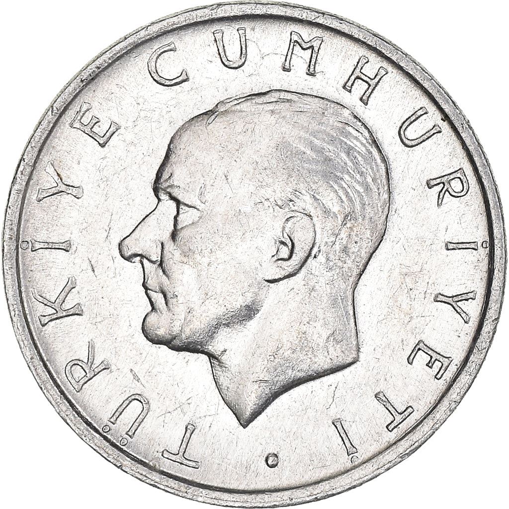 Turkey | Turkish 1 Lira Coin | President Mustafa Kemal Ataturk | Moon Star | KM990 | 1982