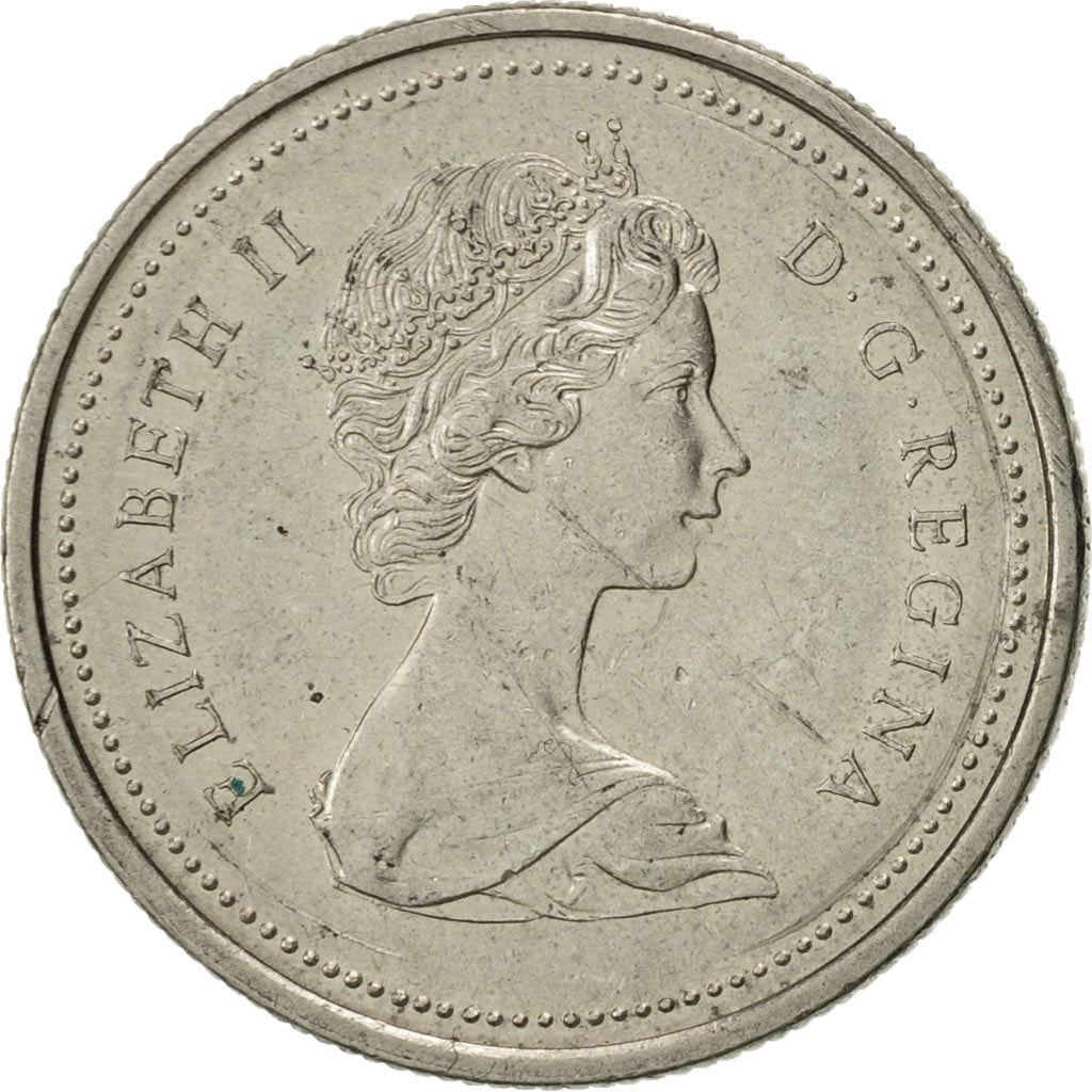 Canada | 25 Cents Coin | Mounted Police | Nickel | KM:81 | 1973