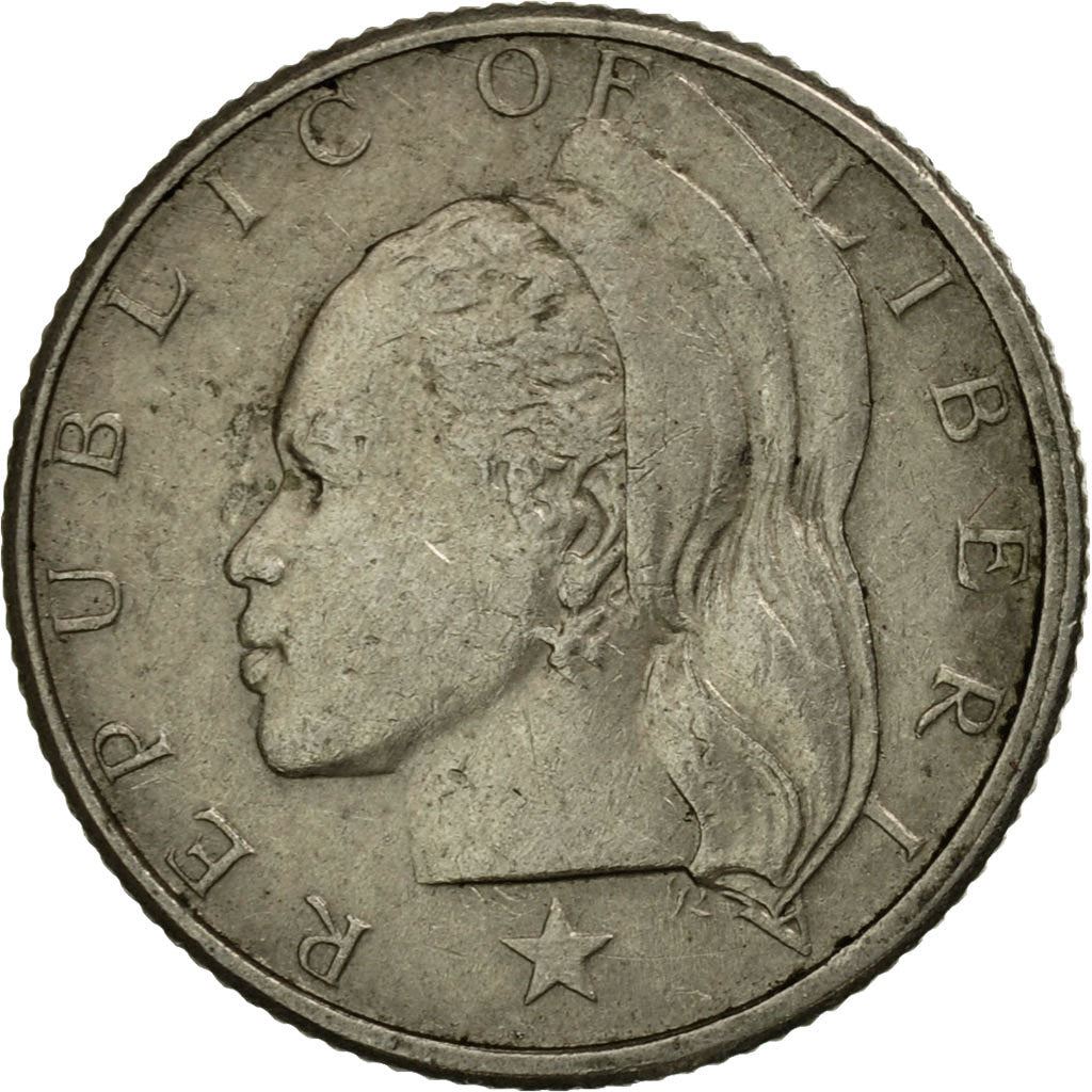 Liberia | 10 Cents Coin | Olive branches | Km:15A.1 | 1966 - 1987