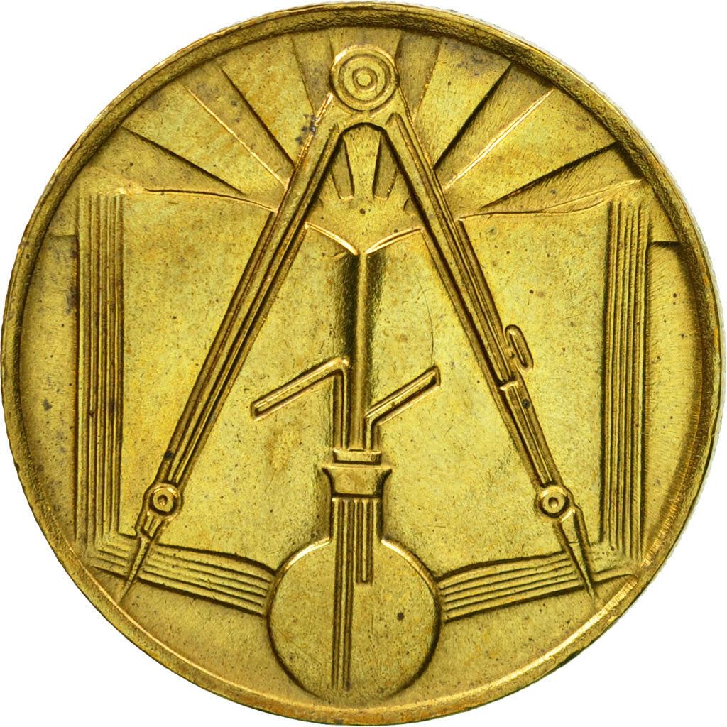 Algeria | 50 Centimes Coin | Nickel Brass | Sun | Science | Km:102 | 1971 - 1973
