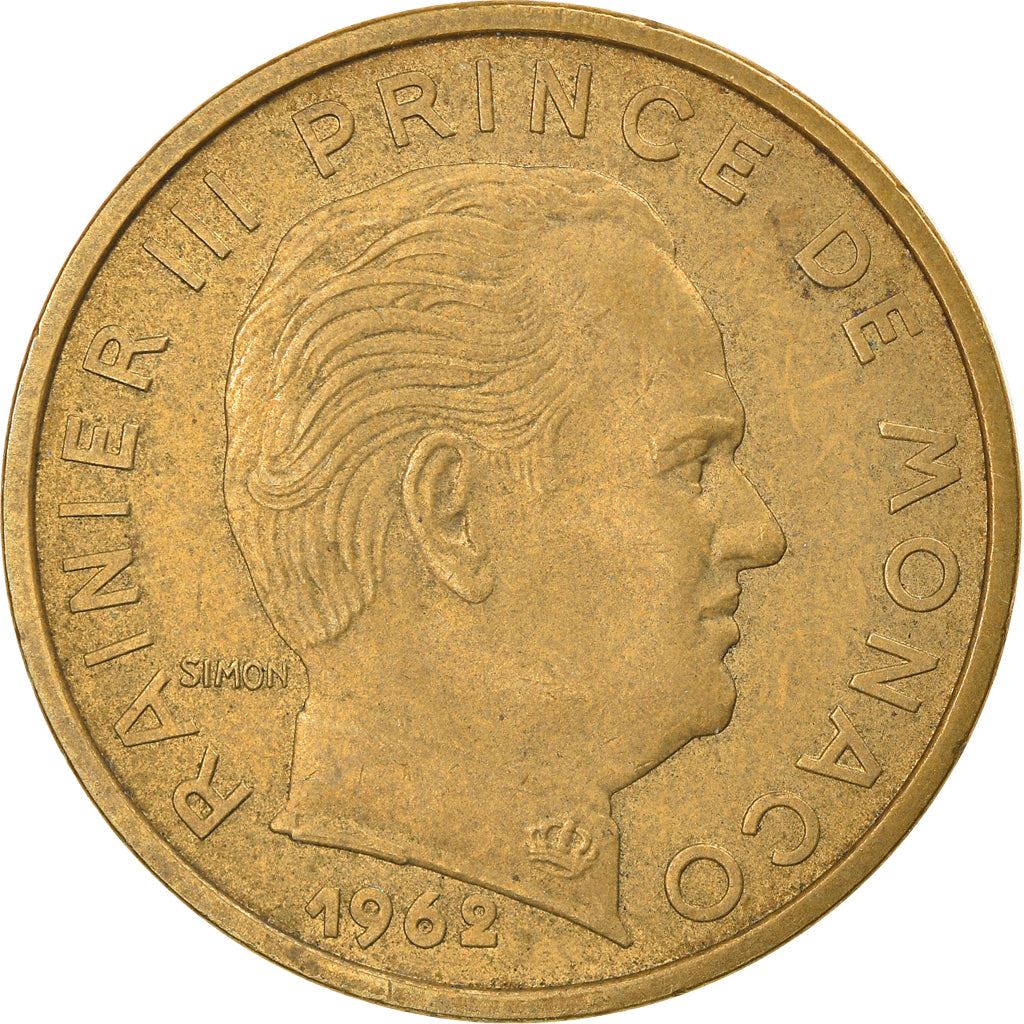 Monaco | 50 Centimes Coin | Rainier III | Km:144 | 1962