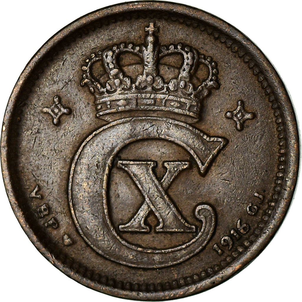 Denmark | 1 Ore Coin | Monogram | Km:812 | 1913 - 1923