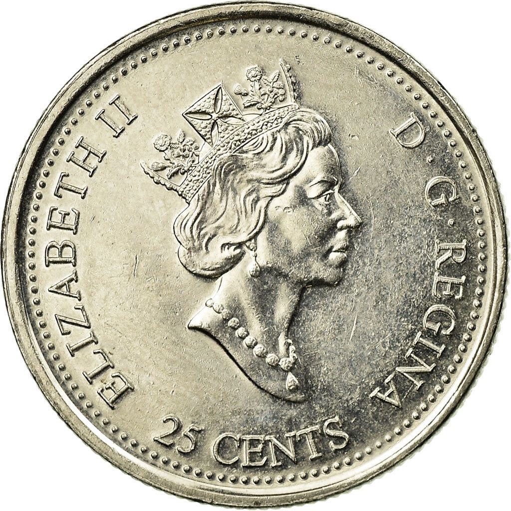 Canada | Moneta da 25 centesimi | Les Voyageurs | Nichel | KM:346 | 1999