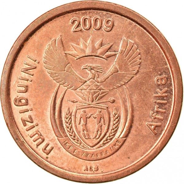 South Africa 5 Cents Zulu Legend - iNingizimu Afrika Coin KM464 2009
