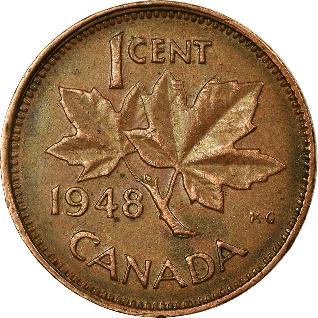 Canada | 1 Cent Coin | Bronze | without ET IND:IMP: | KM:41 | 1948-1952