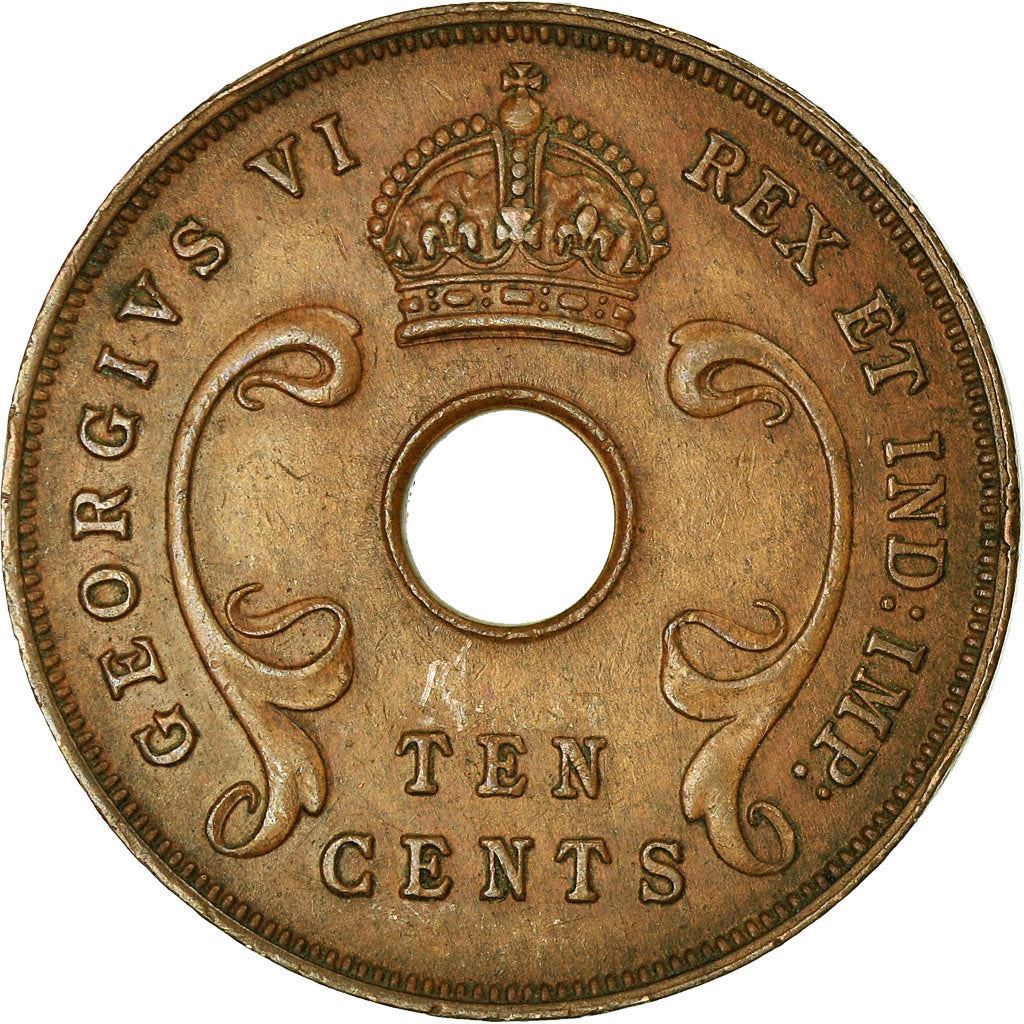 Afrique de l'Est | Pièce de 10 Cents | Couronne | Défenses | Km:26 | 1937 - 1945