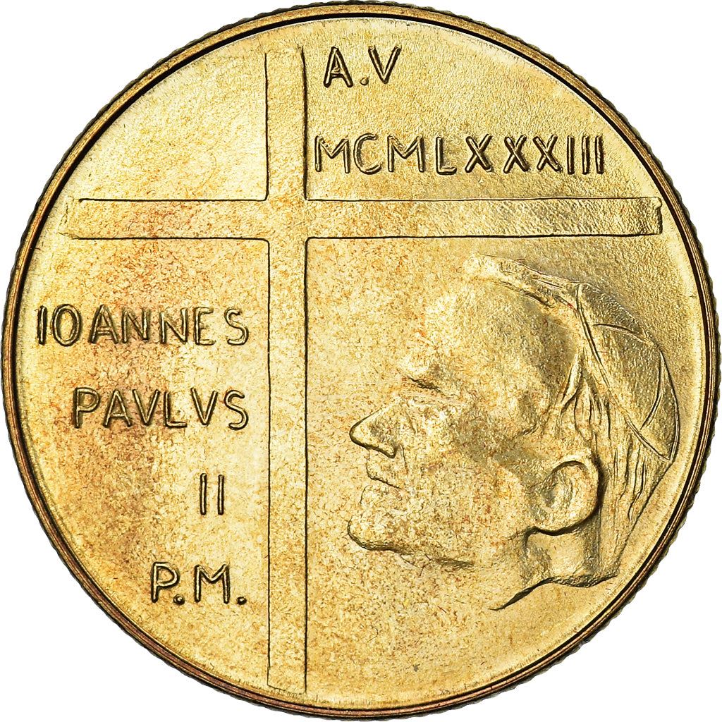 Vatican City | 200 Lire Coin | John Paul II | Km:174 | 1983