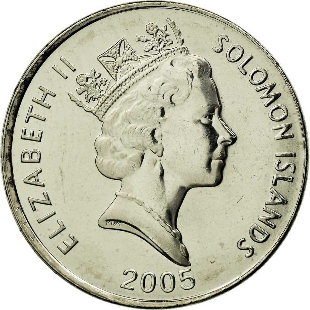 Solomon Islands | 10 Cents Coin | Elizabeth II | Adaro | Sea Spirit | Km:27A | 1990 - 2010