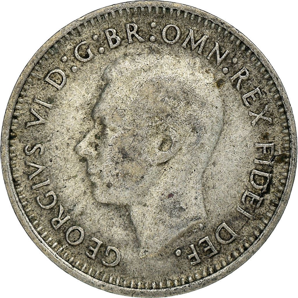 Australia | 3 Pence Coin | George VI | Km:44 | 1949 - 1952