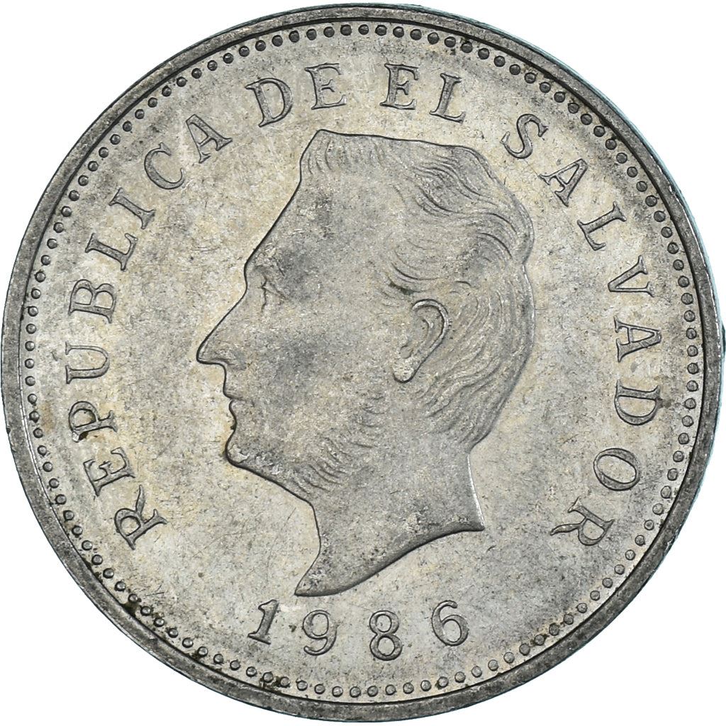 El Salvador | 5 Centavos Coin | Francisco Morazan | Km:149 | 1975 - 1986