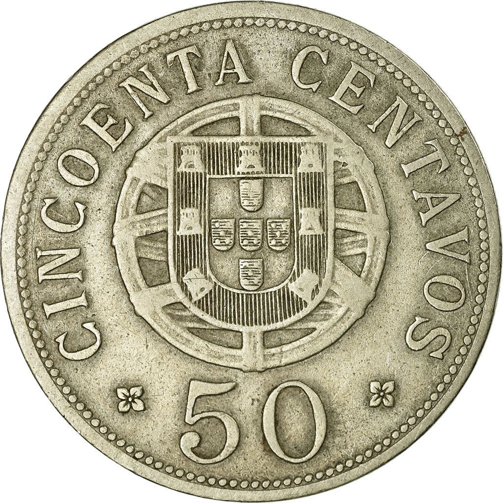 Angola | 50 Centavos Coin | Libertine | Km:69 | 1927 - 1928