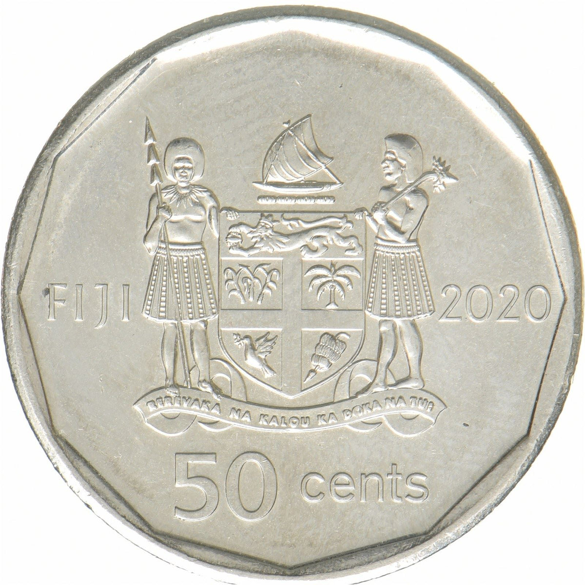 Fiji | 50 Cents Coin | Independence | Nickel plated steel | KM:839 | 2020