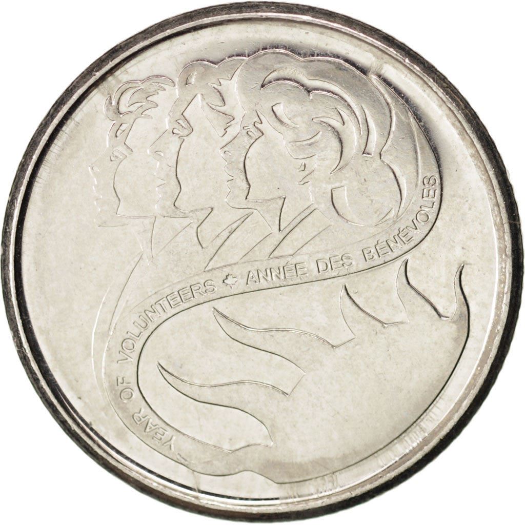 Canada | 10 cent munt | Vrijwilligers | Nikkelgeplateerd staal | KM:412 | 2001