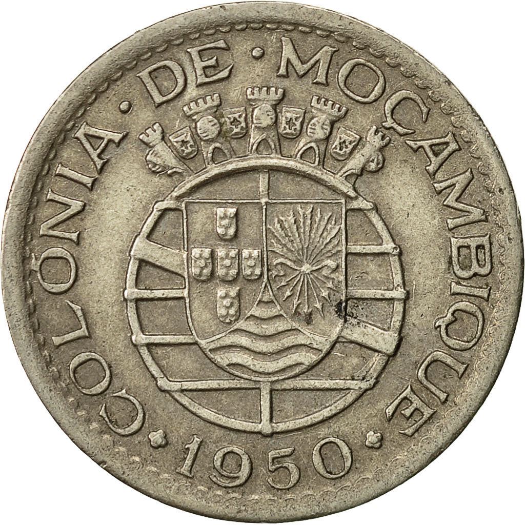 Mozambique 50 Centavos Coin | Military Order Of Christ | KM76 | 1950 - 1951