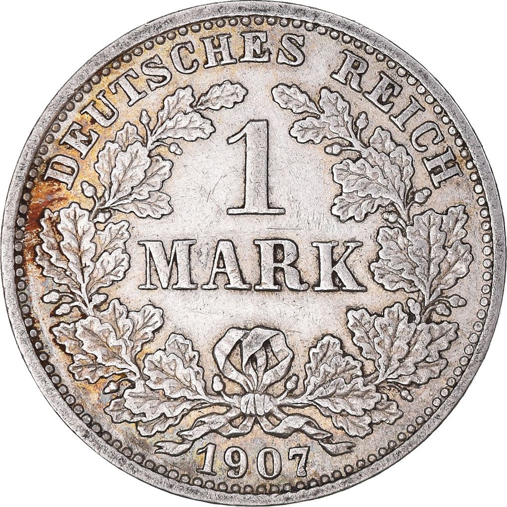 German Empire 1 Mark Coin | Deutsches Reich | Wilhelm II | Type 2 - Small Shield | KM14 | 1891 - 1916