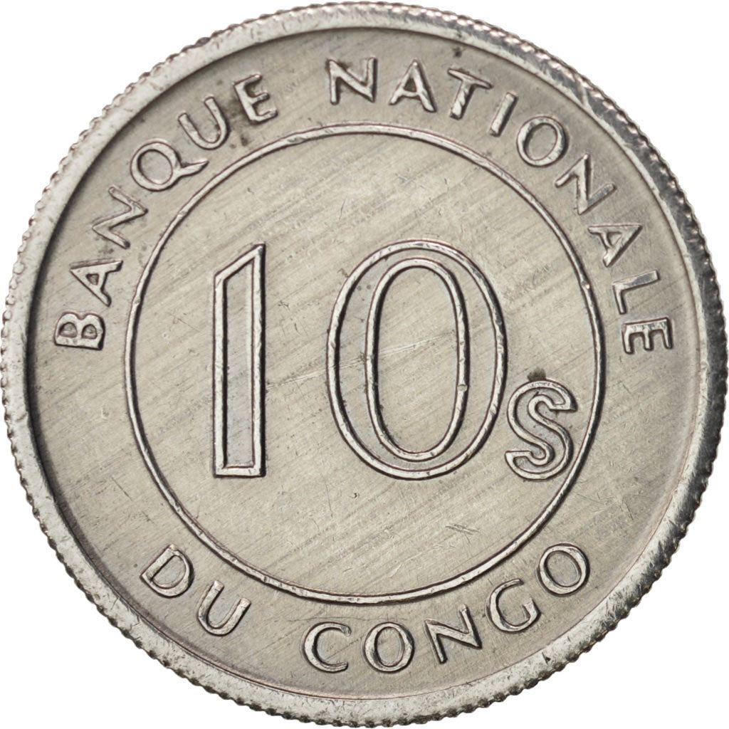 Congo-Leopoldville | 10 Sengi Coin | Leopard | Km:7 | 1967