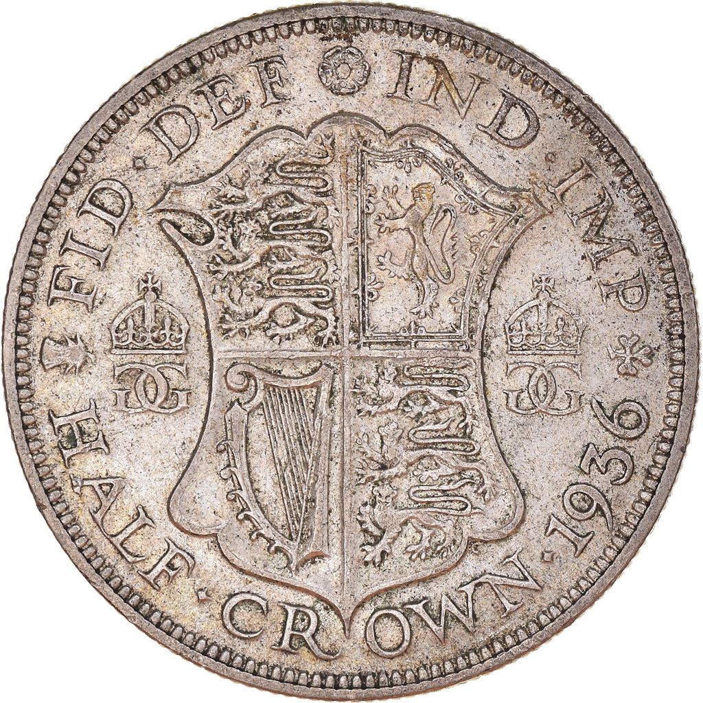 United Kingdom | 1/2 Crown Coin | George V | KM:835 | 1927 - 1936