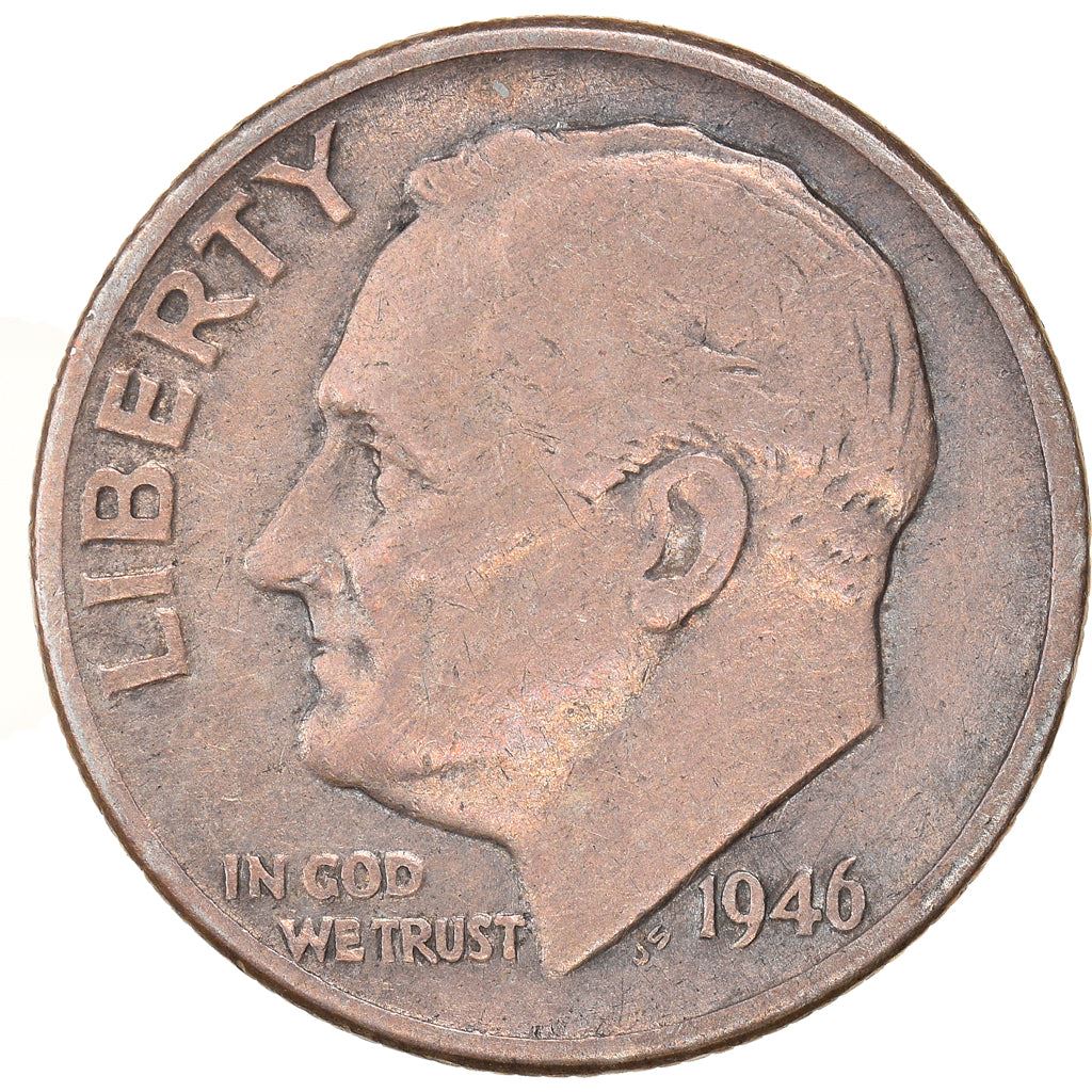 USA | 1 Dime Mønt | Franklin D. Roosevelt | KM:195 | 1946 - 1964