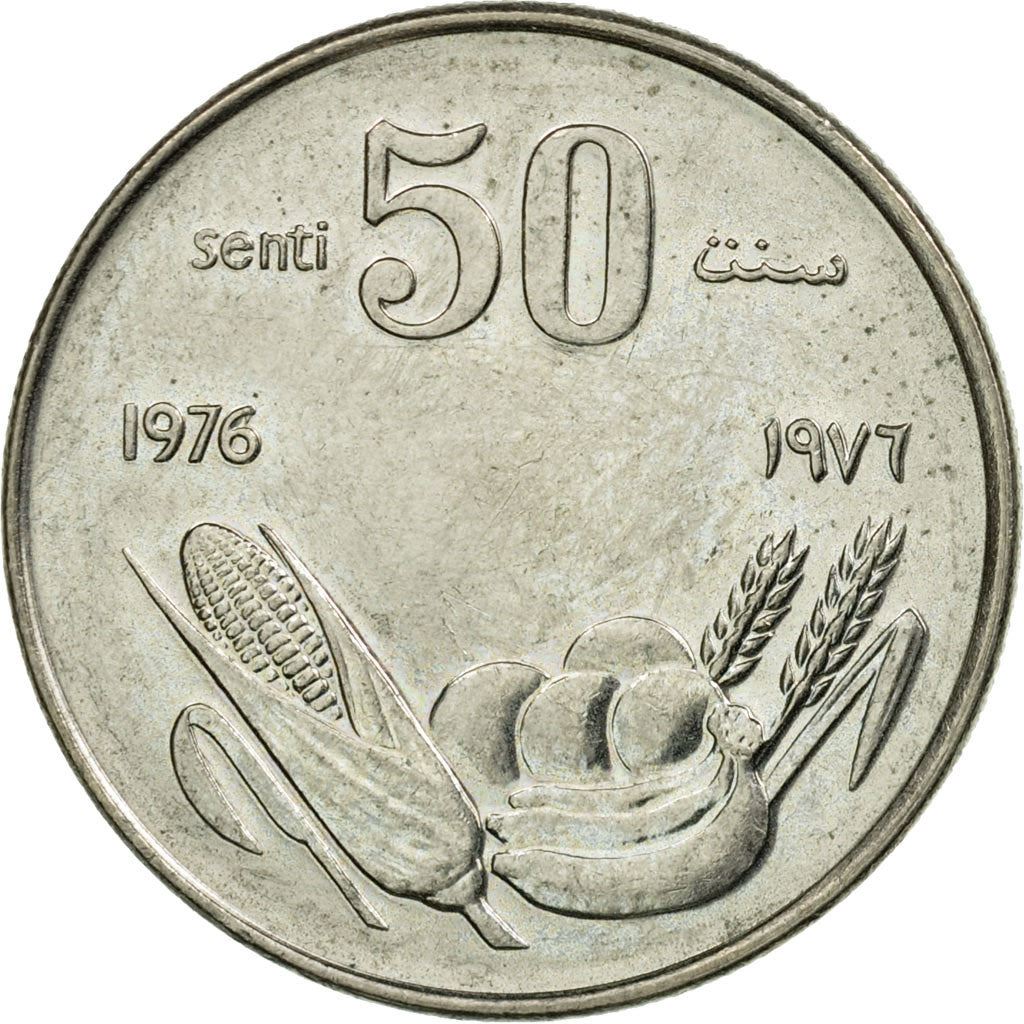 Somalia | 50 Senti Coin | FAO | Corn | Banana | Orange | Grain | Km:26 | 1976