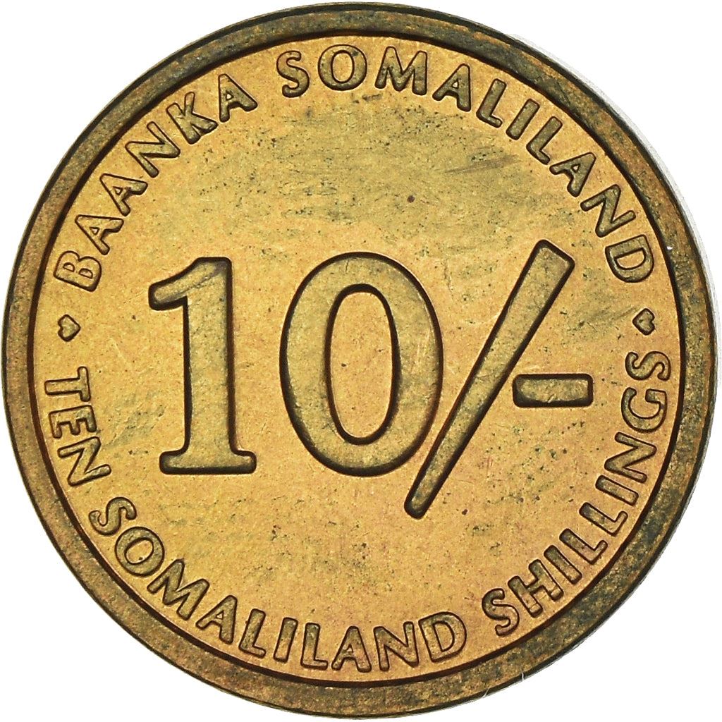Somaliland | 10 Shillings Coin | Vervet Monkey | Km:3 | 2002