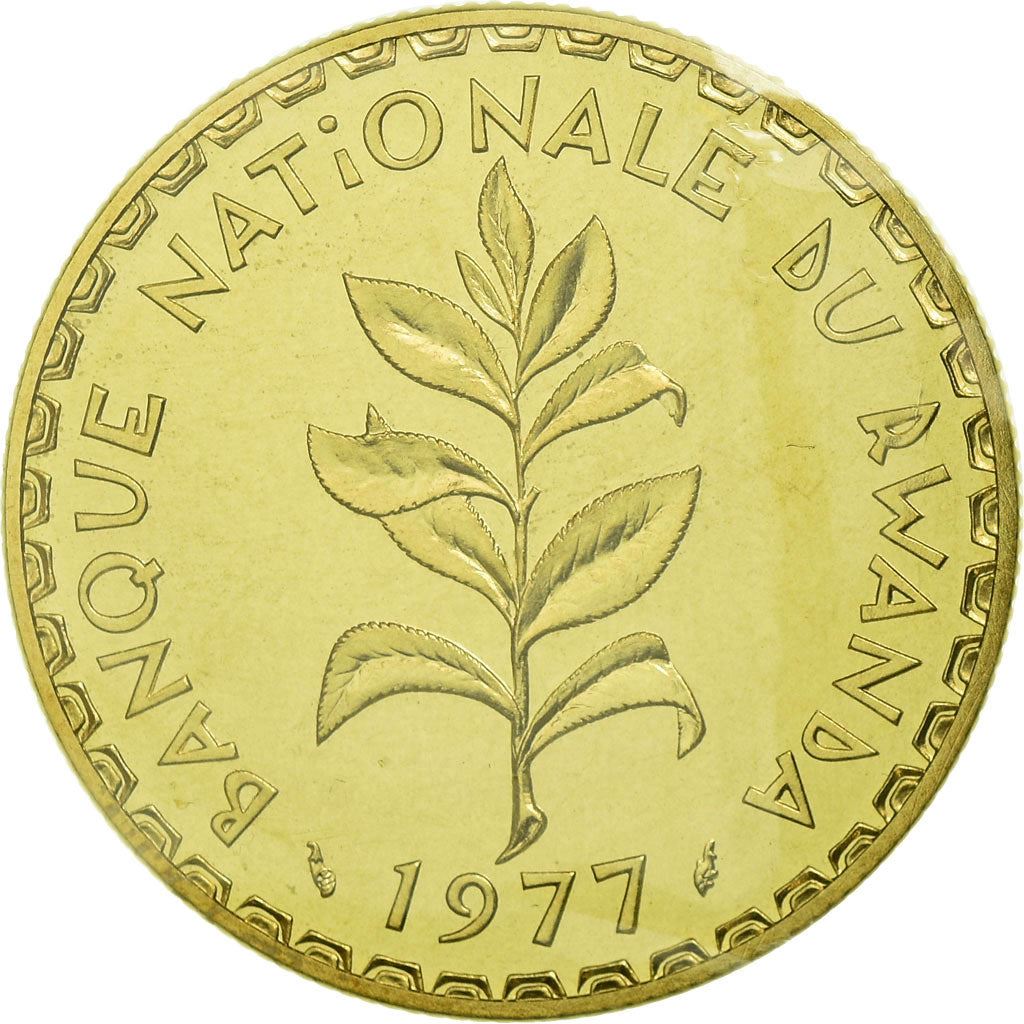 Rwanda | 50 Francs Coin | Tea Plant | Km:16 | 1977
