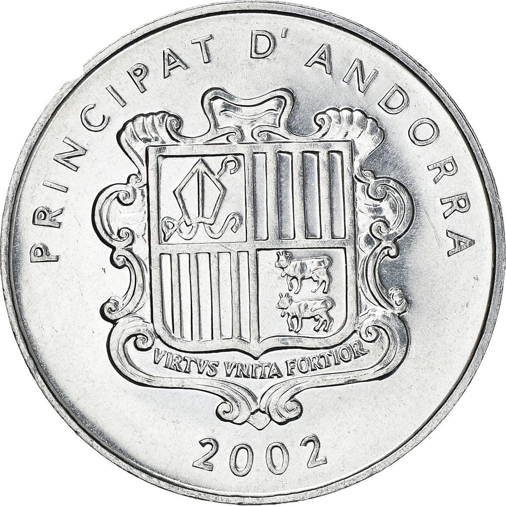 Andorra | 1 Centim Coin | Pyrenean Chamois | Km:177 | 2002