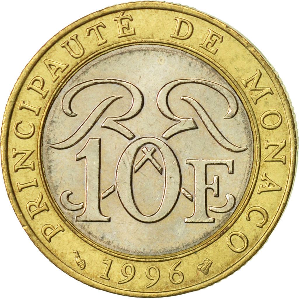 Monaco | 10 Francs Coin | Rainier III | Km:163 | 1989 - 2000
