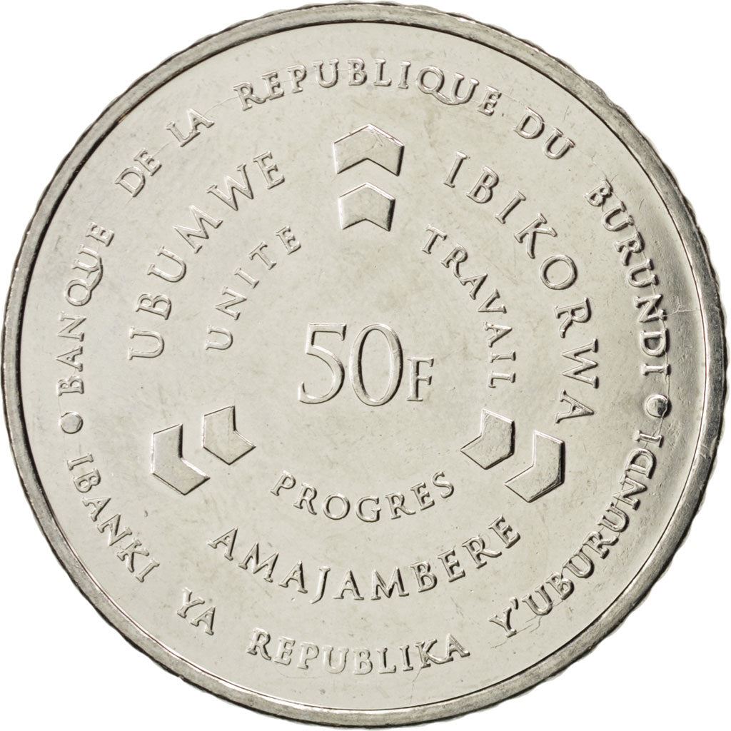 Burundi | 50 Francs Coin | Drum | Km:22 | 2011 - 2022