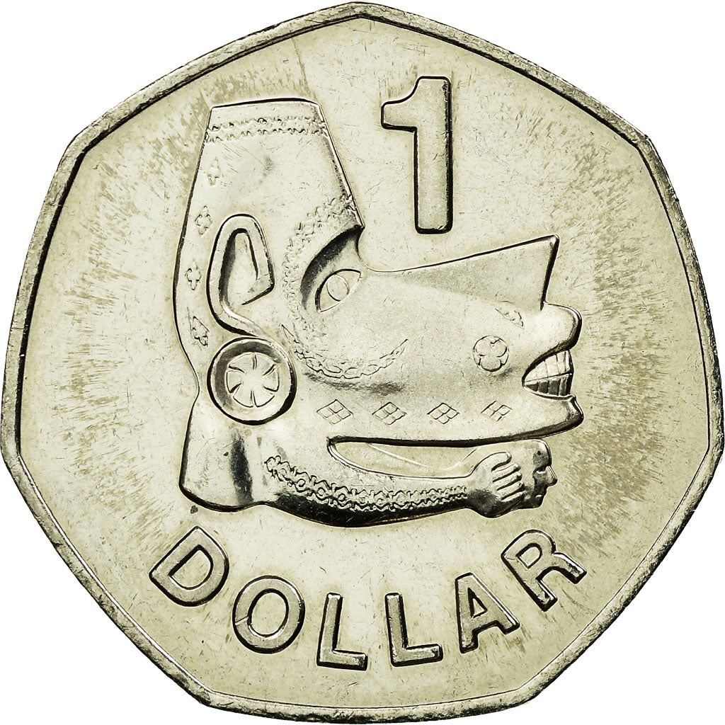 Salomonöarna | 1 Dollarsmynt | Elizabeth II | Havsanda | Km:72 | 1996 - 2005