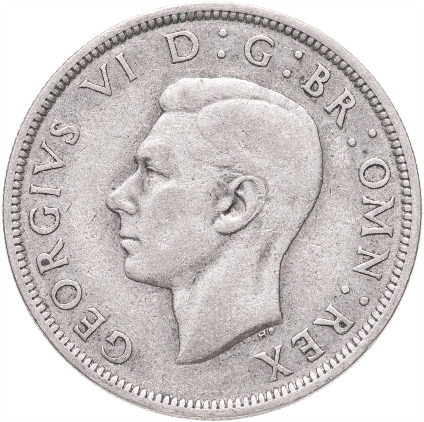 United Kingdom | 1/2 Crown Coin | George VI | KM:856 | 1937 - 1946