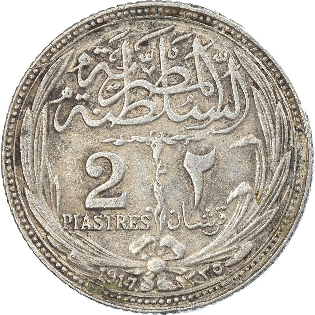 Egypt Coin Egyptian 2 Qirsh / Piastres Coin | Sultan Hussein Kamel | KM317 | 1916 - 1917