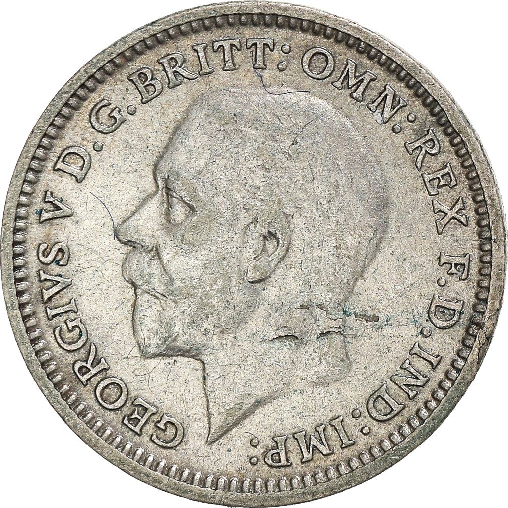 United Kingdom | 3 Pence Coin | George V | KM:831 | 1927 - 1936