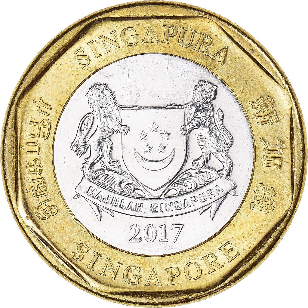Singapore | 1 Dollar Coin | Merlion | Km:314 | 2013 - 2019