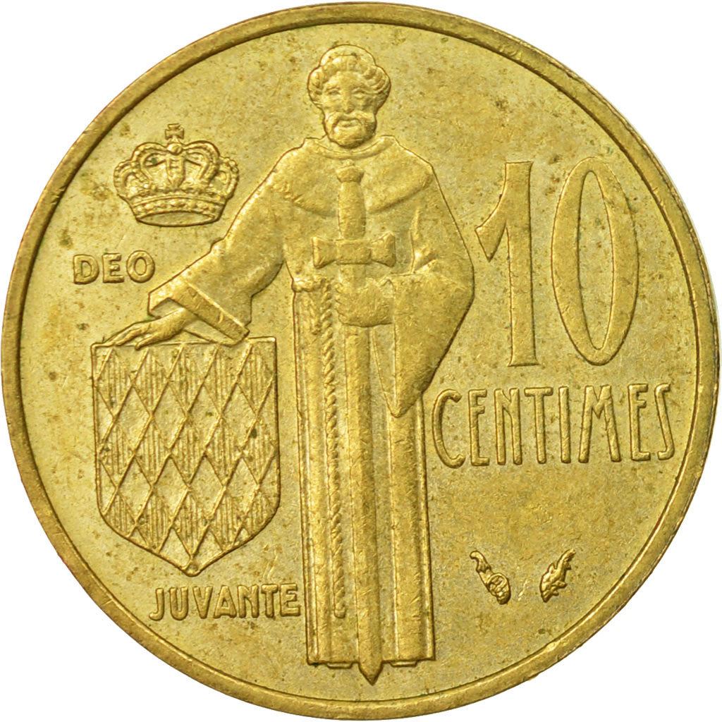 Monaco | 10 Centimes Coin | Rainier III | Km:142 | 1962 - 1995