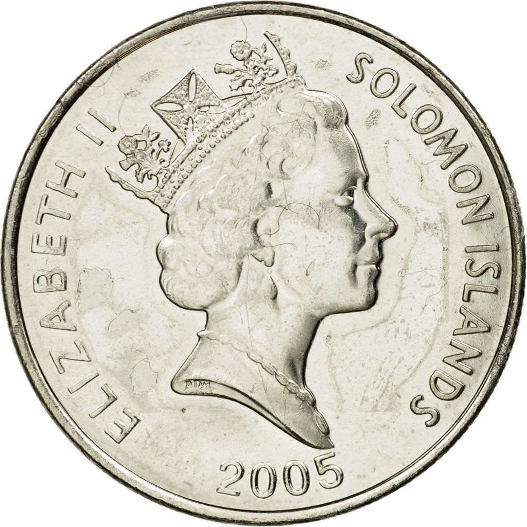 Solomon Islands | 10 Cents Coin | Elizabeth II | Adaro | Sea Spirit | Km:27A | 1990 - 2010