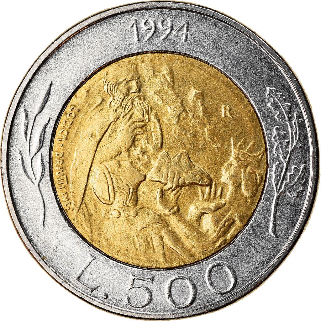 San Marino | 500 Lire Coin | Donna Felicissima | Km:314 | 1994